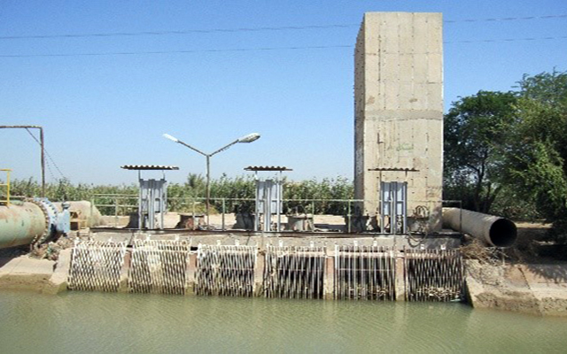A view of pumping station 8 before the modification of the structure