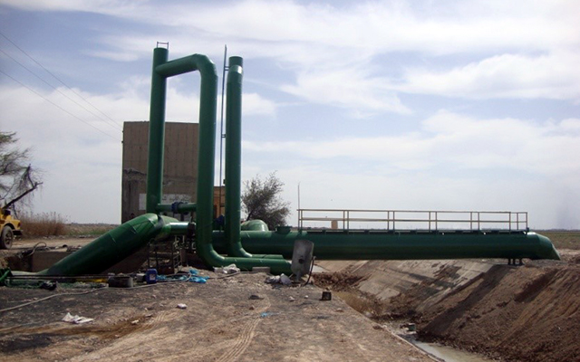 A view of pumping station 8 after the structure modification